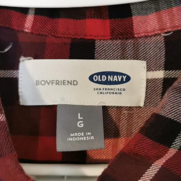 Old navy flannel boyfriend shirt - Picture 3 of 5